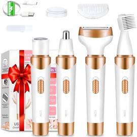 4 in 1 Electric Shaver, 1 Set Portable Hair Removal Machine, Cordless Hair Trimmer for Women, Men, Girls, Epilator Hair Remover, Christmas Gift, Winter & New Year Gift, Winter Essentials, Stocking Fillers