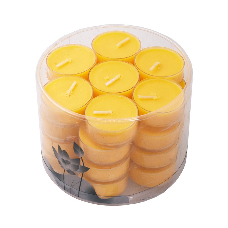 Mudra Crafts Tibetan Tealight Vanaspati Ghee Butter Lamp Candle Set