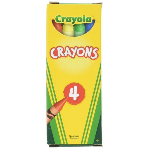 Crayola 4 ct Crayons - 24 Boxes per case Pack