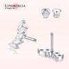 Limerencia Hypoallergenic Titanium Screw Back Earrings Implant Grade Cubic Zirconia