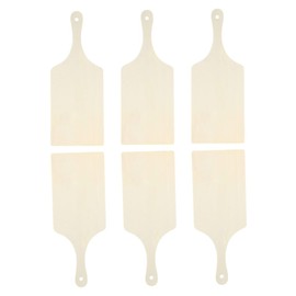 LIFKOME 6Pcs Small Wooden Chopping Board with Handle Decorative DIY Cutting Boards for Serving Cheese Meat and Fruits Ergonomic Design Easy to Clean Smooth Edges