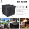 Saking Fire Pit Cover,32 Inch Square Firepit Covers Outdoor Gas