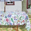 EHouseHome Outdoor Indoor 60x84 inch Rectangle Tablecloth with Umbrella Hole,