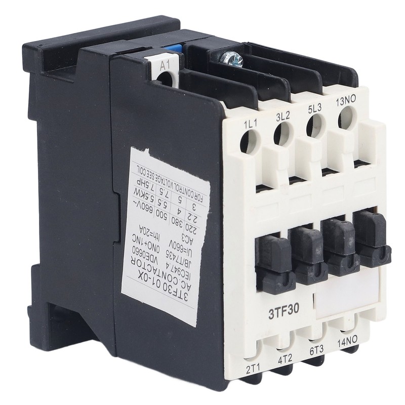 AC Contactor DIN Rail Mount Circuit Control Contactor 50Hz 9A