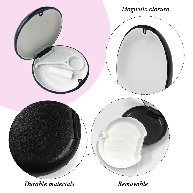 2 Piece Braces Storage Box, Waterproof Braces Box, Convenient Braces