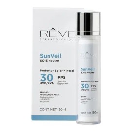 Reve Protector Solar Mineral Soie Neutre 30fps 50ml Uvb Uva