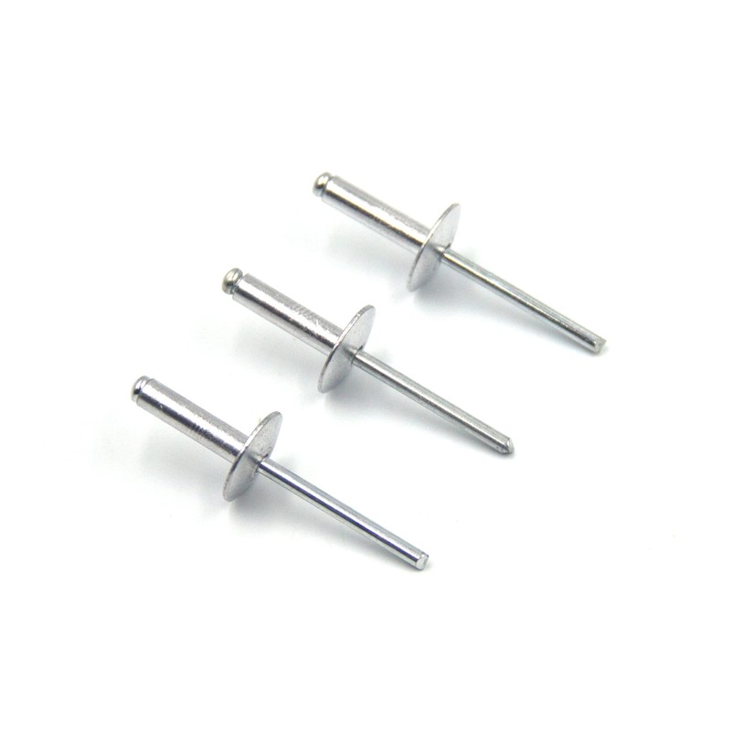 BESTYCHAO 50pcs Aluminum Blind Rivets with Large Flange 4.8mm x