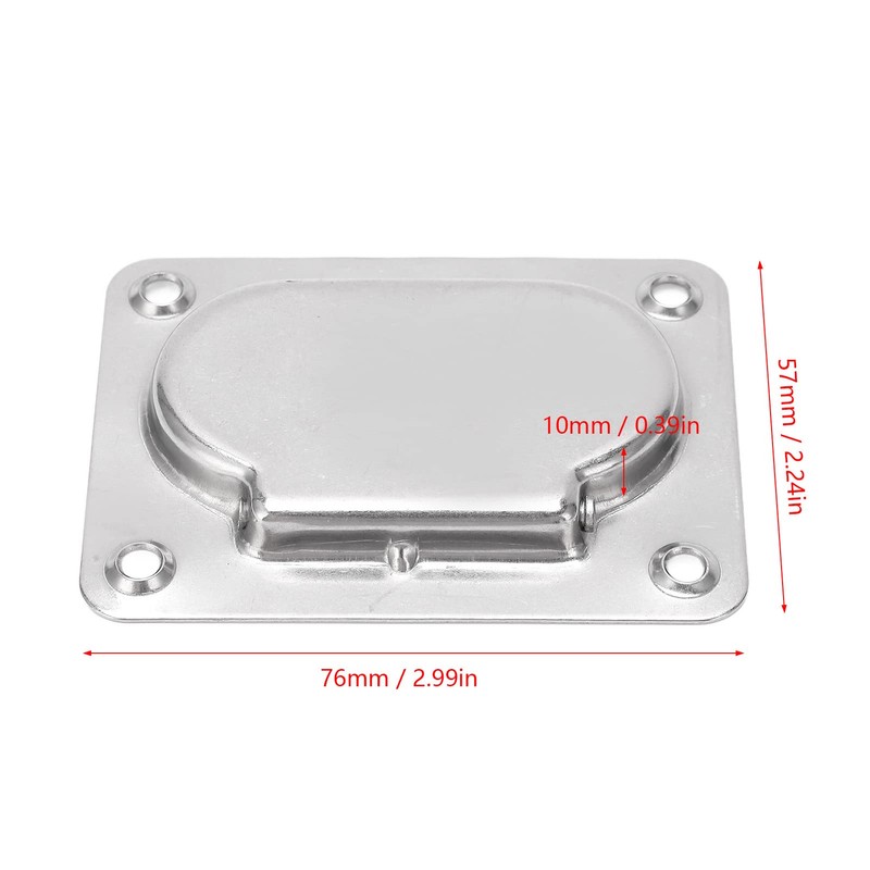 Flush Ring Pull Handle, 4 Pack 316 Stainless Steel Hatch