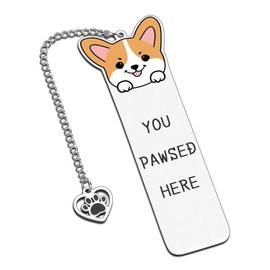 Corgi Gifts Bookmarks for Women, Funny Bookmark, Corgi Gifts for Corgi Lovers Book Marks for Reading Women Cute Bookmark Bookish Gifts Birthday Gifts for Women Best Friend Birthday Christmas Gifts