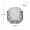 Hubbell-Raco 146 1-1/2-Inch Deep, 1/2-Inch Side Knockouts, Side holes, NMSC
