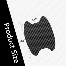 4PCS Car Door Handle Scratch Protector, Car Door Handle Protective Films, Door Handle Stickers and Decals Accessories, Door Handle Paint Cover Guard, Car Door Handle Cup Stickers for Cars Trucks SUVs