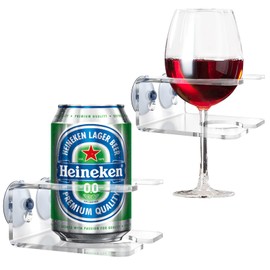 Caishenye 2PACK Beer Racks Holder for Shower, Drink Racks Holder, Shower Drink Holder，Portable Cupholder Caddy for Beer, Extra Sturdy