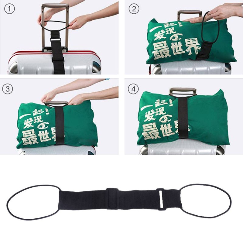 vsilay Elastic Adjustable Luggage Strap Carriers Strap Baggage Bungee Luggage