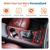 JeCar Red Carbon Fiber Interior Trim Kit Overlay for 2015-2023