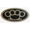 24Designs Compatible Front Emblem Brass Knuckles Black Replacement for Kia