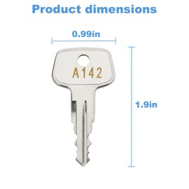 A142 Yakima cargo roof carrier key,yakima roof rack key,SKS roof rack key for YYakima SKS Ski,Roof,Cargo Box,Carrier Racks and Crossbars.(Code A142)