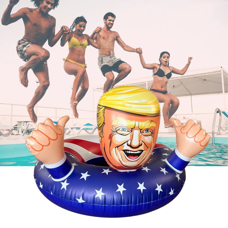 NINOSTAR Pool Float Trump 2024 Inflatable Raft Pool Ring XL