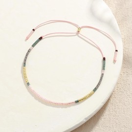 KELITCH Women Boho Adjustable MiyukiPearl Bracelet Friendship Charm Bracelet