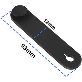 KOMUNJ Pack of 12 Cable Ties Rubber Cable Organiser Holder Wire Guide Strap for Motorcycle Car Mechanical Product Household Charging Cable 95 x 15 mm Black