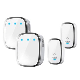 2T2 Wireless Chime, Entrance Chime, Call Bell, Nursing, Restaurants, Bathrooms, Waterproof, Dustproof, Up to 300M Wireless Range, Doorbell, 36 Songs Selectable, 4 Levels of Volume Adjustment, Loud