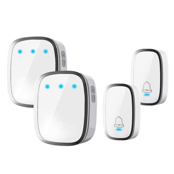 2T2 Wireless Chime, Entrance Chime, Call Bell, Nursing, Restaurants, Bathrooms,