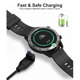 AIYEEN Watch Charging Cable 3.3FT/1M Compatible with Garmin Fenix ​​7 7S 7X 6 6S 6X Pro 5 5S 5X Plus, Forerunner 745 935 945 45 45S 245, Approach S40 S60, Vivomove 3 3S (A-90 Degree)