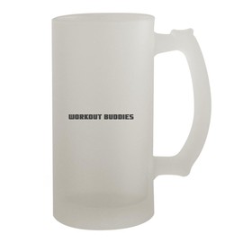 Knick Knack Gifts Workout Buddies - 16oz Frosted Beer Stein, Frosted