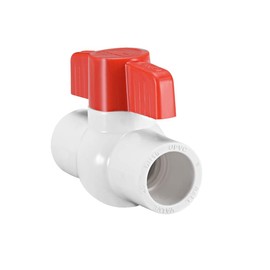 sourcing map 20mm PVC Ball Valve for Water Supply Pipe, Slip Connection
