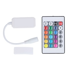 LED Remote Controller 24 Keys Smart 4pin 2.4G RGB IR Remote Wireless Controller with Connector Sticker for Android for OS X
