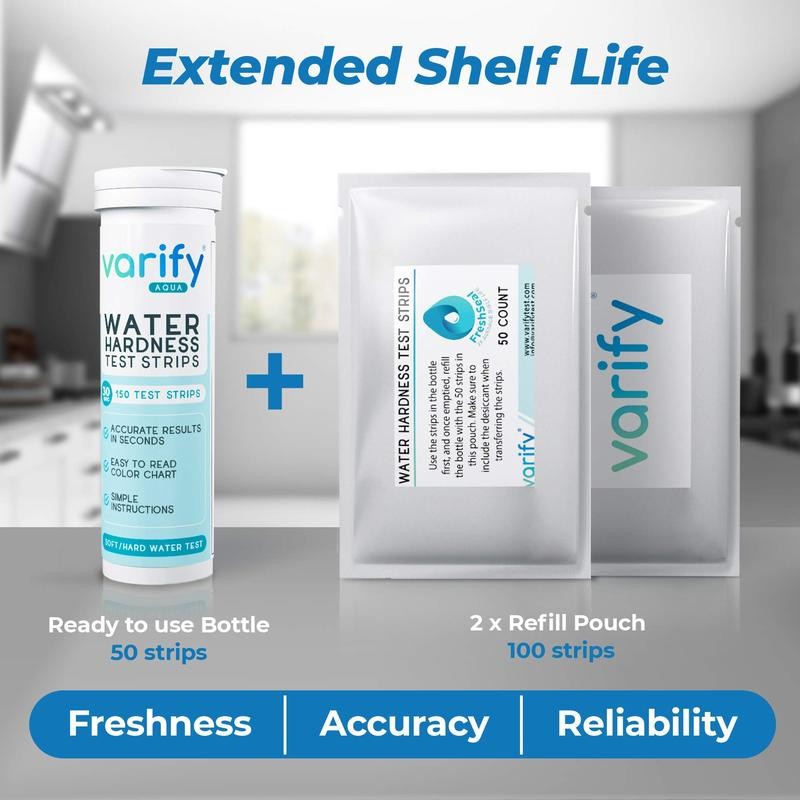 Varify Water Hardness Test Kit - 150 Hard Water Test