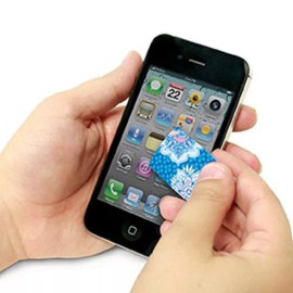 Wellspring Gift Birds & Butterfly Screen Cleaner / Cell Tablet Hummingbird Pink Blue