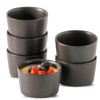 Tikooere Ramekins 2.5 oz,Oven Safe Small Ramekins for Creme Brulee,Souffle,Black