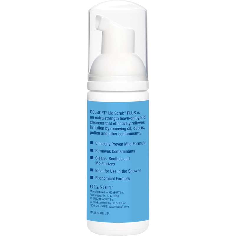 OCuSOFT Lid Scrub Foam Plus, 1.68 fl oz (50ml)