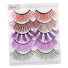 Mikinona 5 Pairs Eyelashes Cosplay Lash Extensions Comfortable Lightweight False