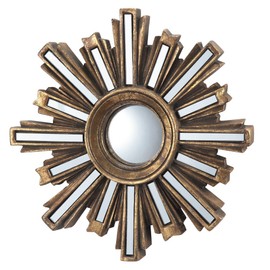 SPI Home Gold Deco Sunburst Wall Mirror