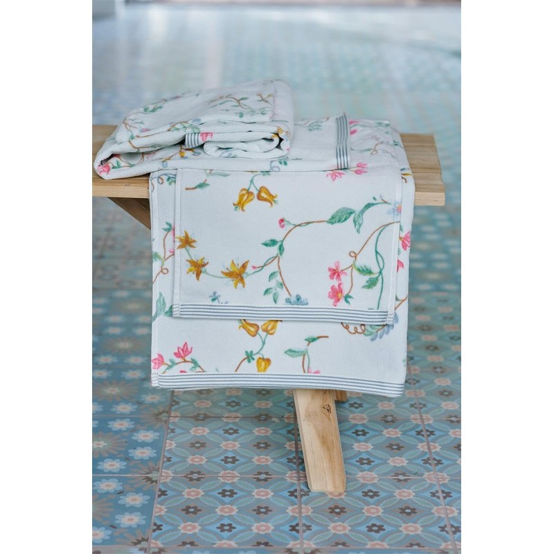 Pip Bath Towel Les Fleurs Colour Blue Size 70 x