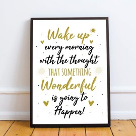 RED OCEAN Inspirational Motivational Positive Quote Framed Print Birthday Friendship Gifts