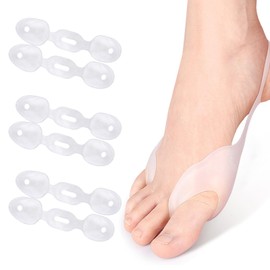 Leogony 3 Pairs Bunion Corrector Big Toe Straightener, Bunion Protector for Stretching and Combing Toes