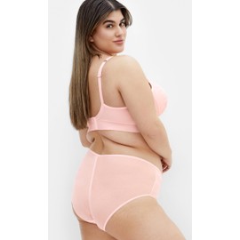 City Chic Women's Plus Size Bra - Alexis Contour Longline, 42DDD Blush