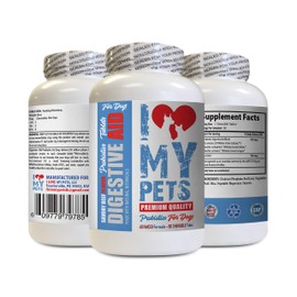 I LOVE MY PETS LLC pet probiotics for Dogs - Digestive AID for Dogs - PET PROBIOTIC lactobacillus acidophilus for Dogs - 60 Treats (1 Bottle)