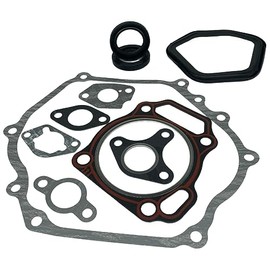 Sellerocity Brand Kit Compatible with Honda GX340 Includes Crankcase, Muffler, Head & Valve Gaskets & Crankshaft Seals