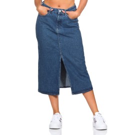 ONLY ONLBIANCA Female Denim Skirt, Medium blue (medium blue denim)