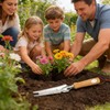 2 Pack Garden Weeding Tool, Stainless Steel Hand Weeder &