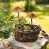 FRANK FLECHTWAREN Mushroom Stakes, Set of 3, Metal in Trendy