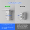 shiningwell Wall Outlet Extender with Shelf and Night Light, Surge