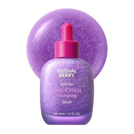EQQUALBERRY Suero Facial Bakuchiol Plumping Serum - Coreano con Bakuchiol Alternativa al Retinol, Niacinamida y Ácido Hialurónico, Poros y Arrugas, 30 ml