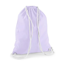 minimutz Cotton Drawstring Gym Bag – Shoe Bag for Painting Printing – Sports Bag Gym Bag Jute Backpack, [10] Pastel Purple