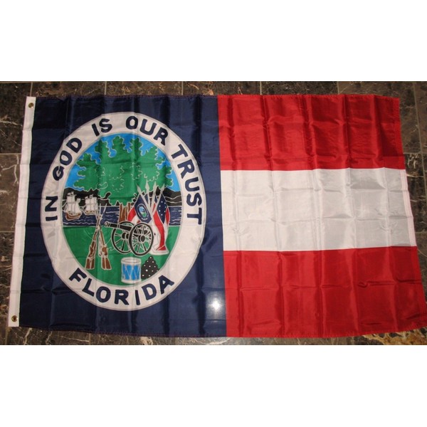 AES Florida Republic Flag 3'x5' 1861 1st State Banner