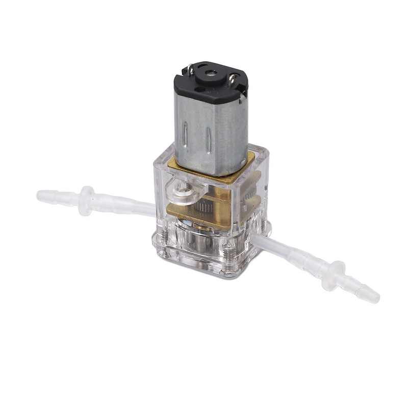 Mini Peristaltic Pump Transparent Shell 1ml/min Flow 0.001m Lift Liquid