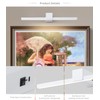 Pasoar White Battery Operated Picture Light with Remote,Wireless Gallery Lights